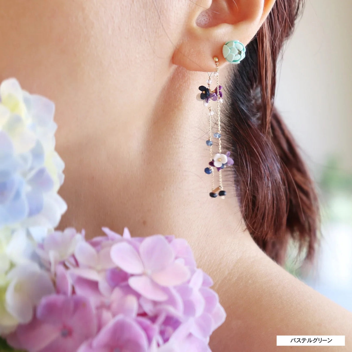 Tsubomi ピアス 花のみ/8Colors