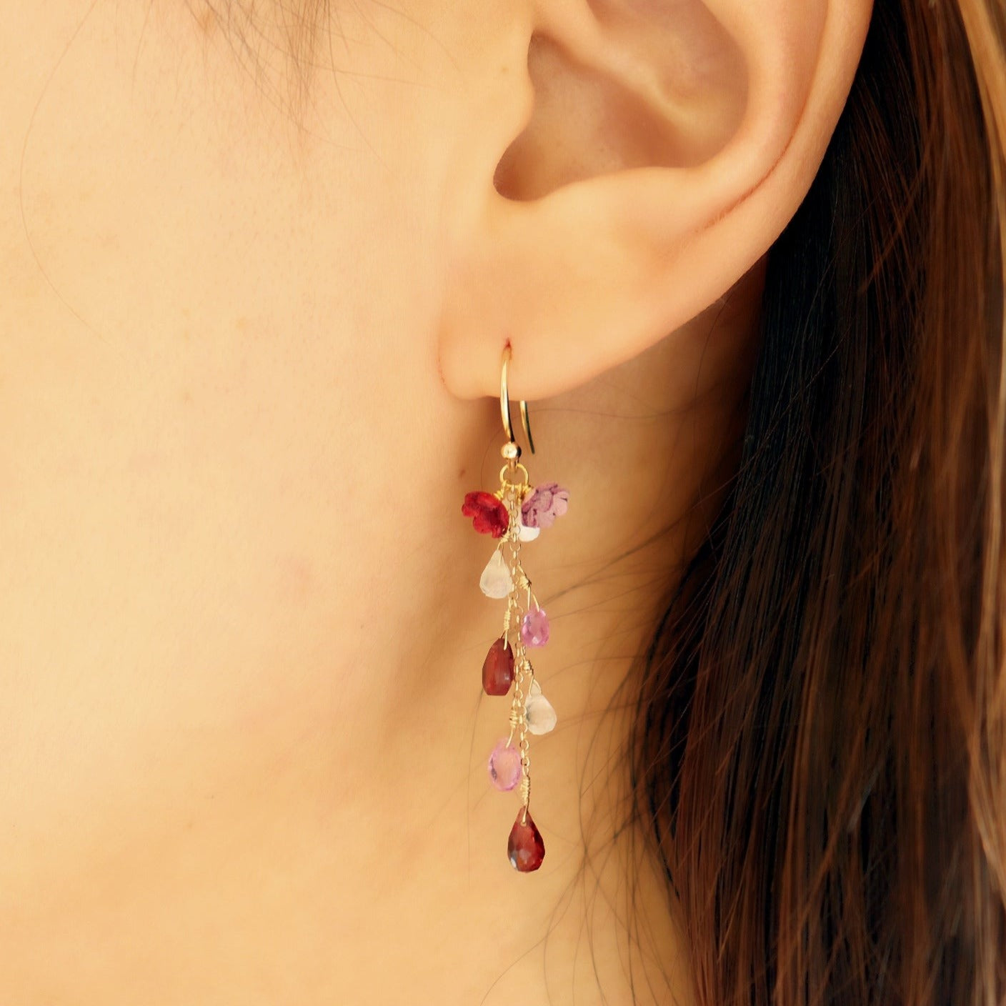 Kuu Pierced Earrings Short/3Colors