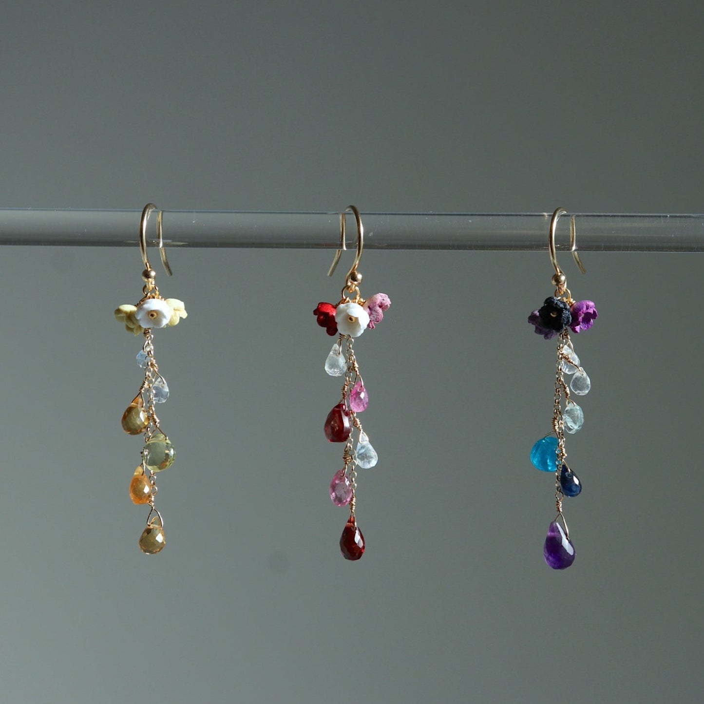 Kuu Pierced Earrings Short/3Colors