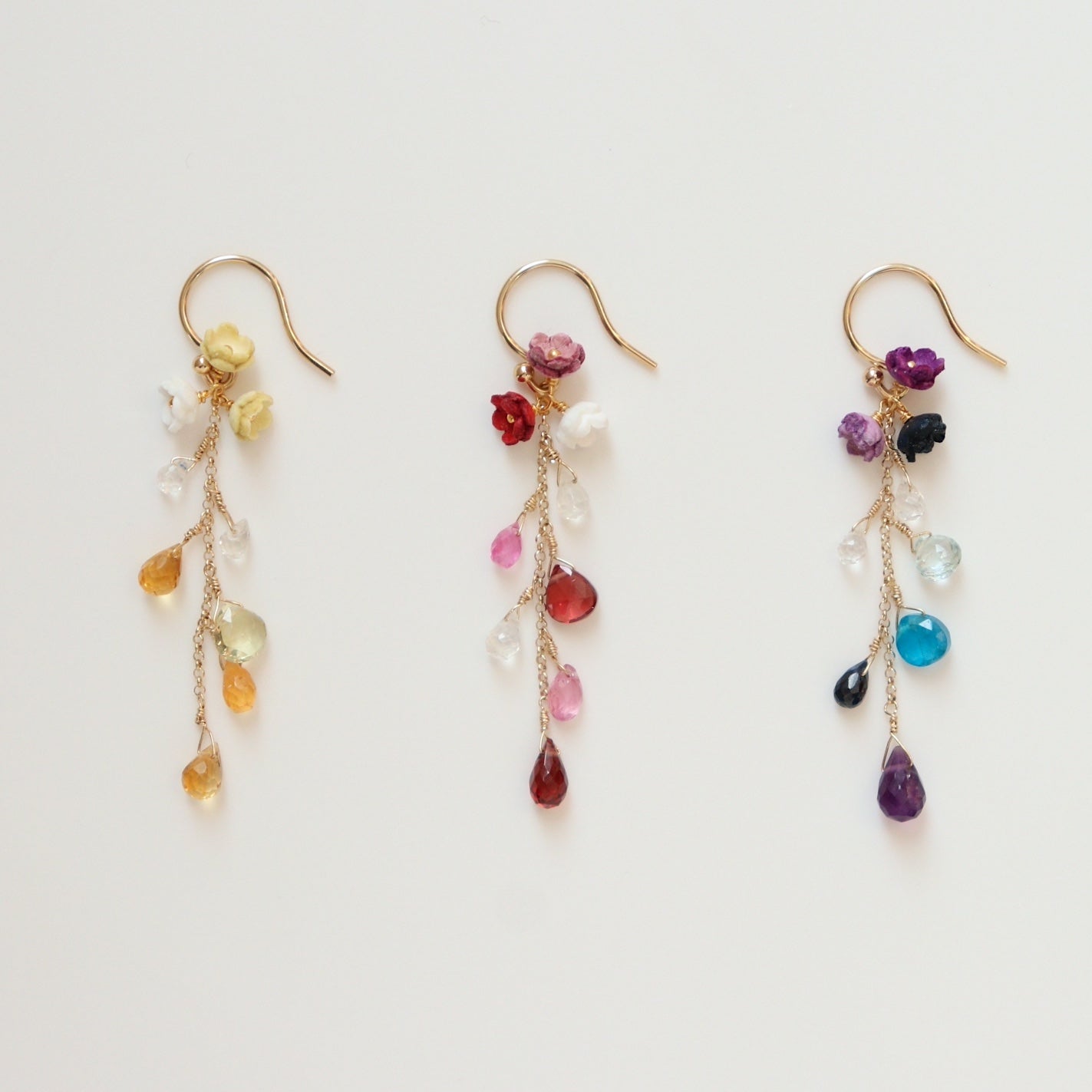 Kuu Pierced Earrings Short/3Colors