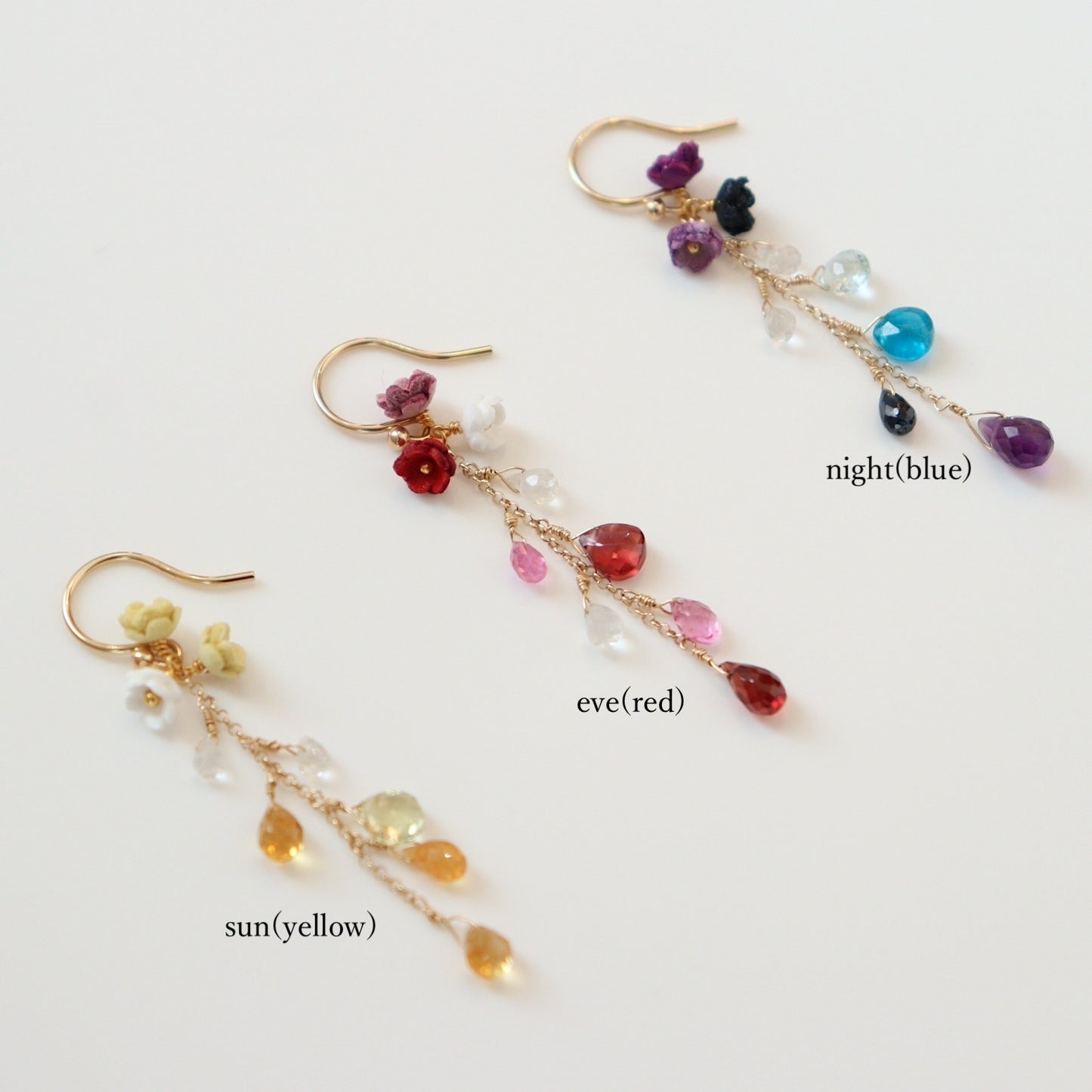 Kuu Pierced Earrings Short/3Colors