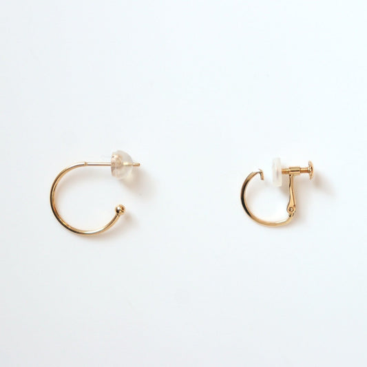 Yuragi フープピアス イヤリング/2Types