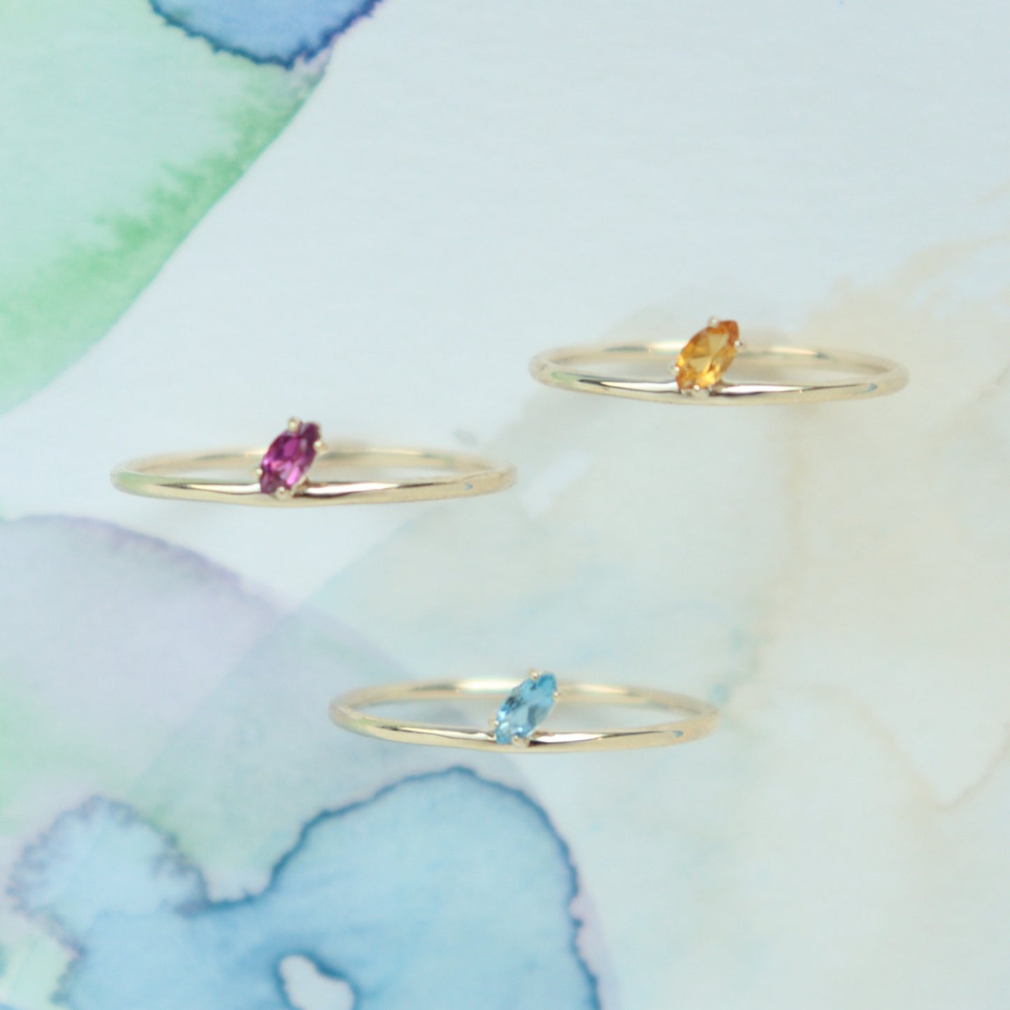 HA Ring ヒトツブナナメ/Rhodolite Garnet