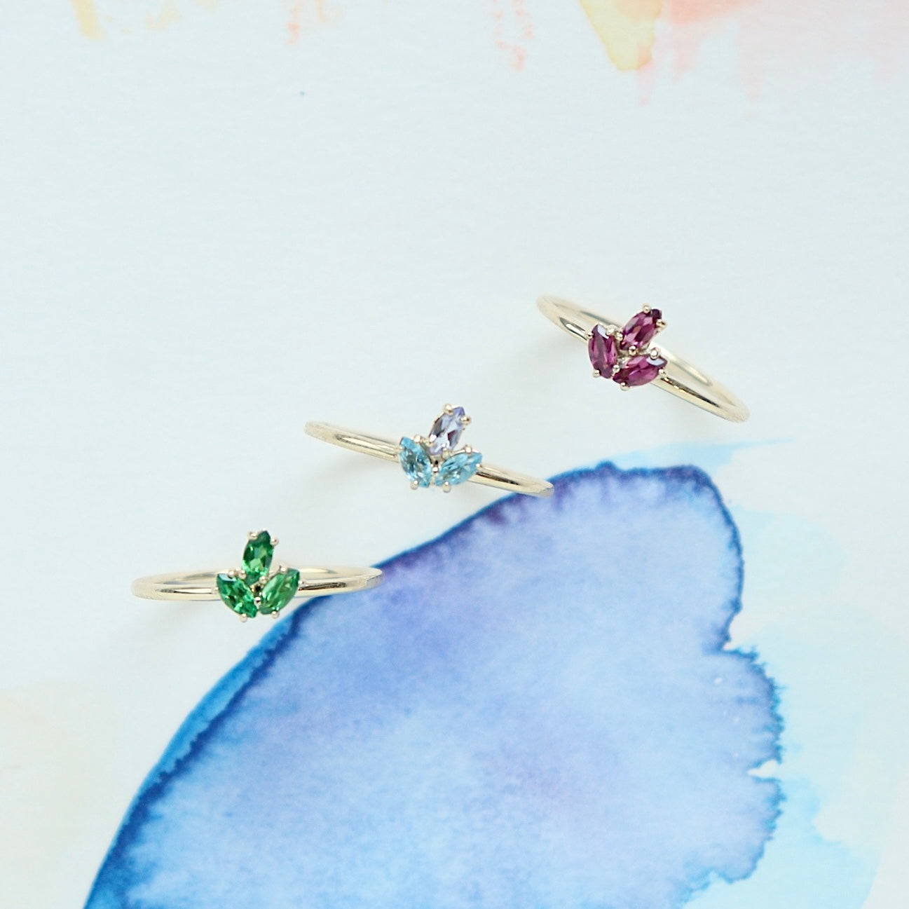 HA Ring サンツブ/Rhodolite Garnet