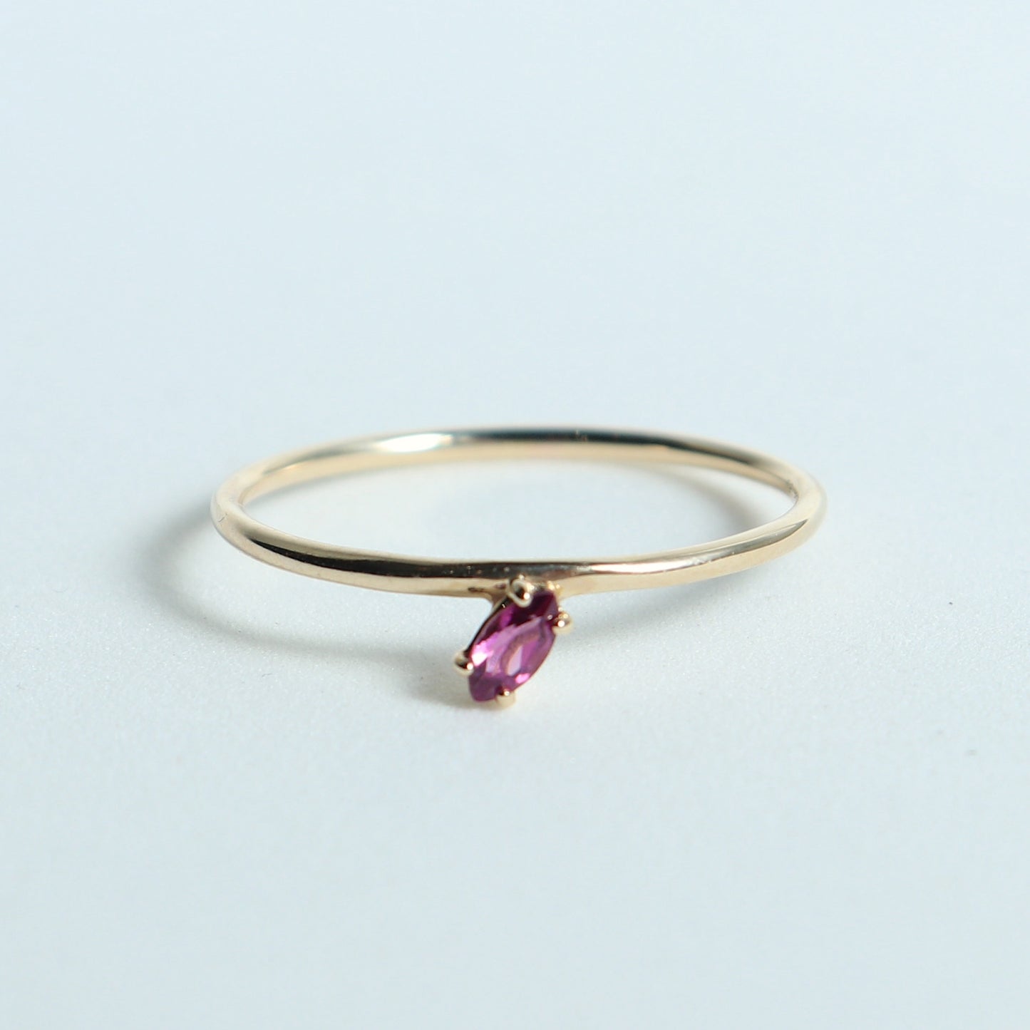 HA Ring ヒトツブナナメ/Rhodolite Garnet