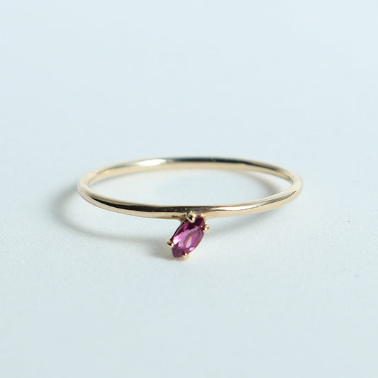 HA Ring ヒトツブナナメ/Rhodolite Garnet
