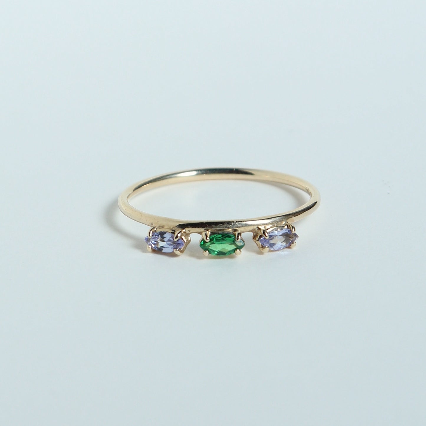 HA Ring サンツブタイラ/Green Garnet , Tanzanite