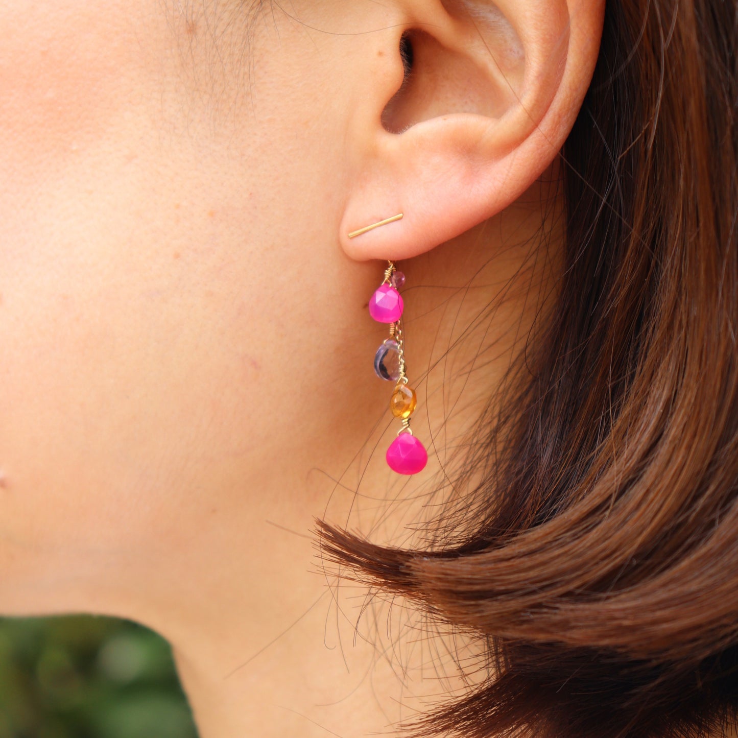 2way Stone チャームShort・Long /2Colors