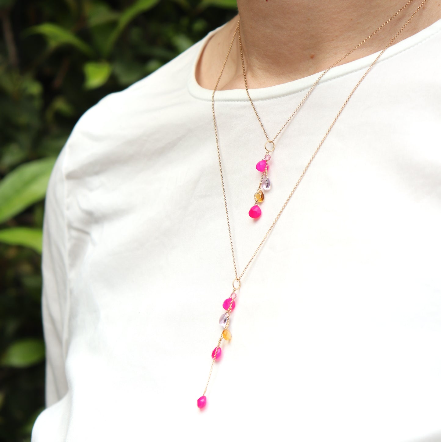 2way Stone チャームShort・Long /2Colors