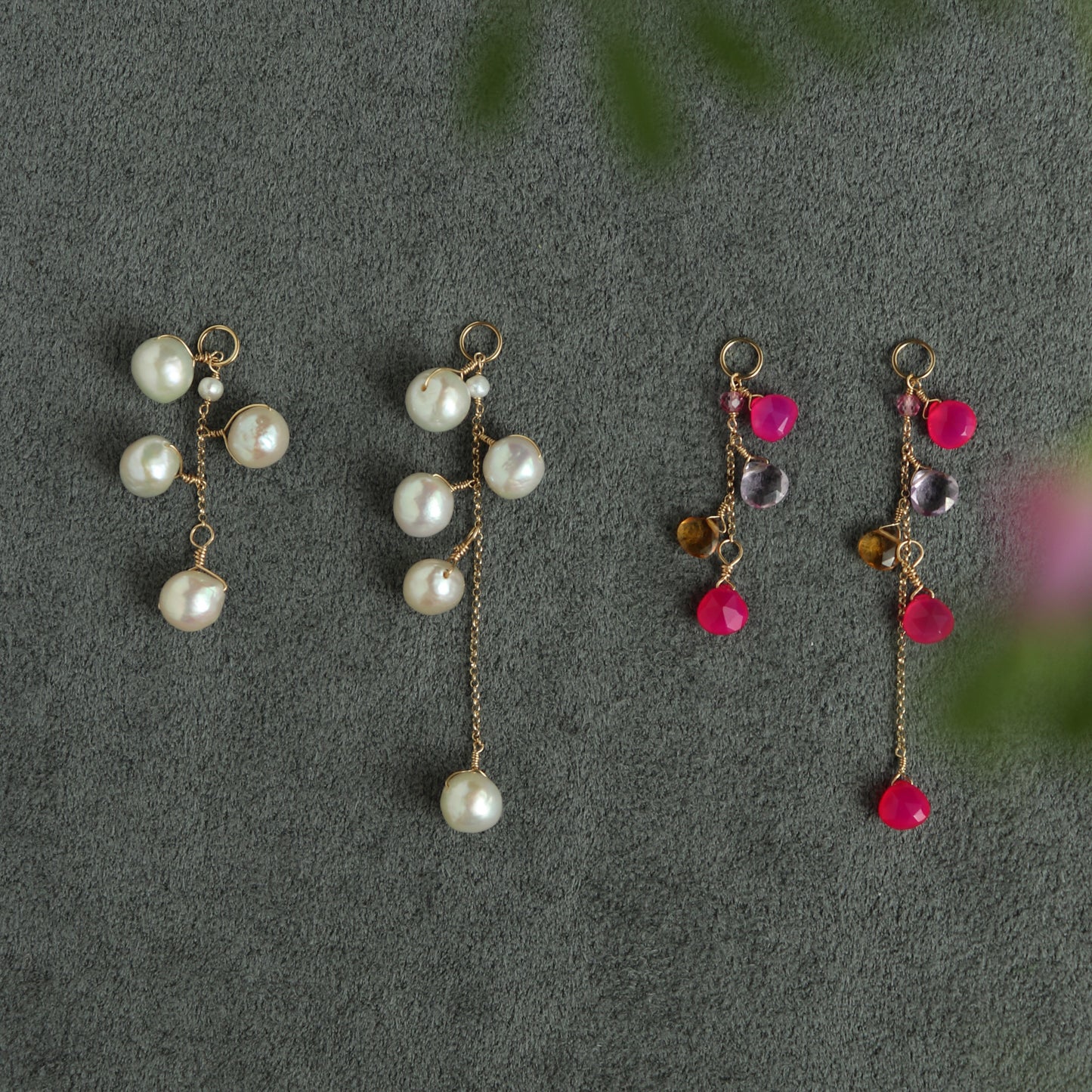 2way Stone チャームShort・Long /2Colors