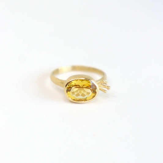 MIA Ring /Yellow Beryl