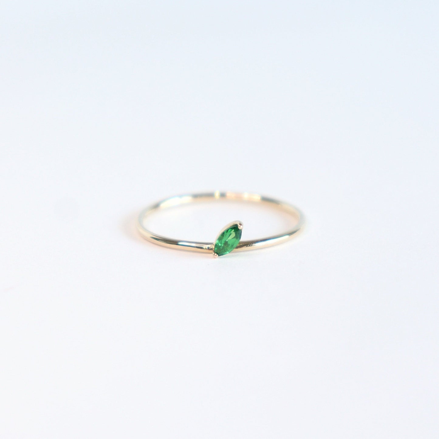 HA Ring ヒトツブナナメ n/Green Garnet