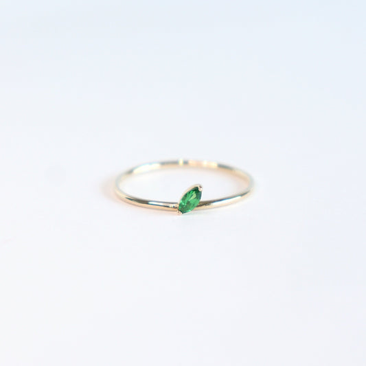HA Ring ヒトツブナナメ n/Green Garnet