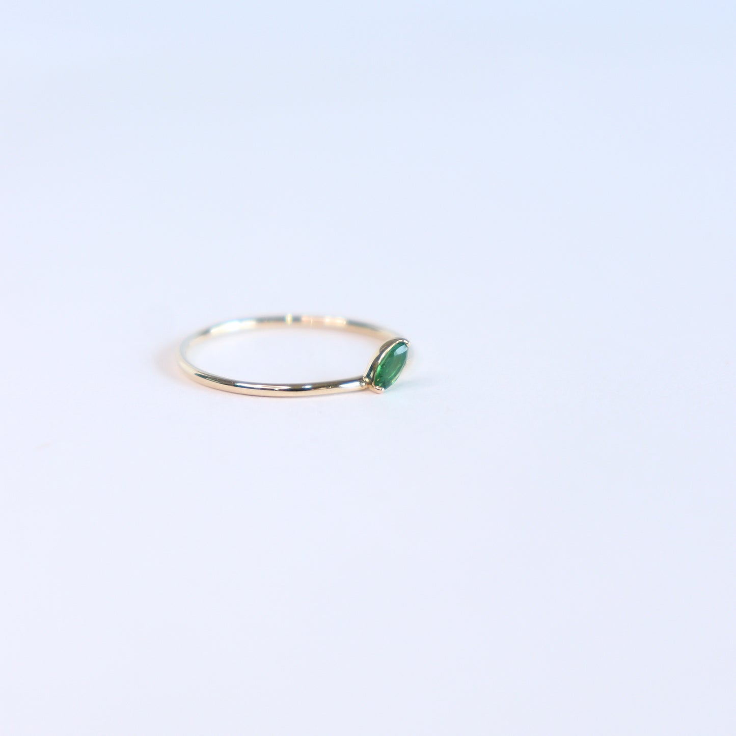 HA Ring ヒトツブナナメ n/Green Garnet