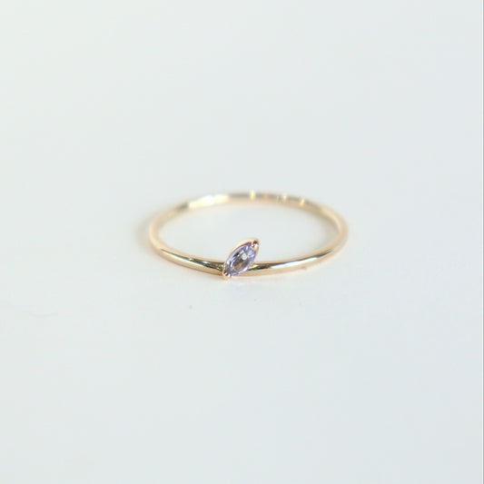 HA Ring ヒトツブナナメ n/Tanzanite