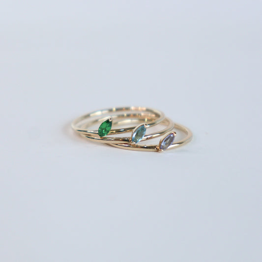 HA Ring ヒトツブナナメ n/Tanzanite