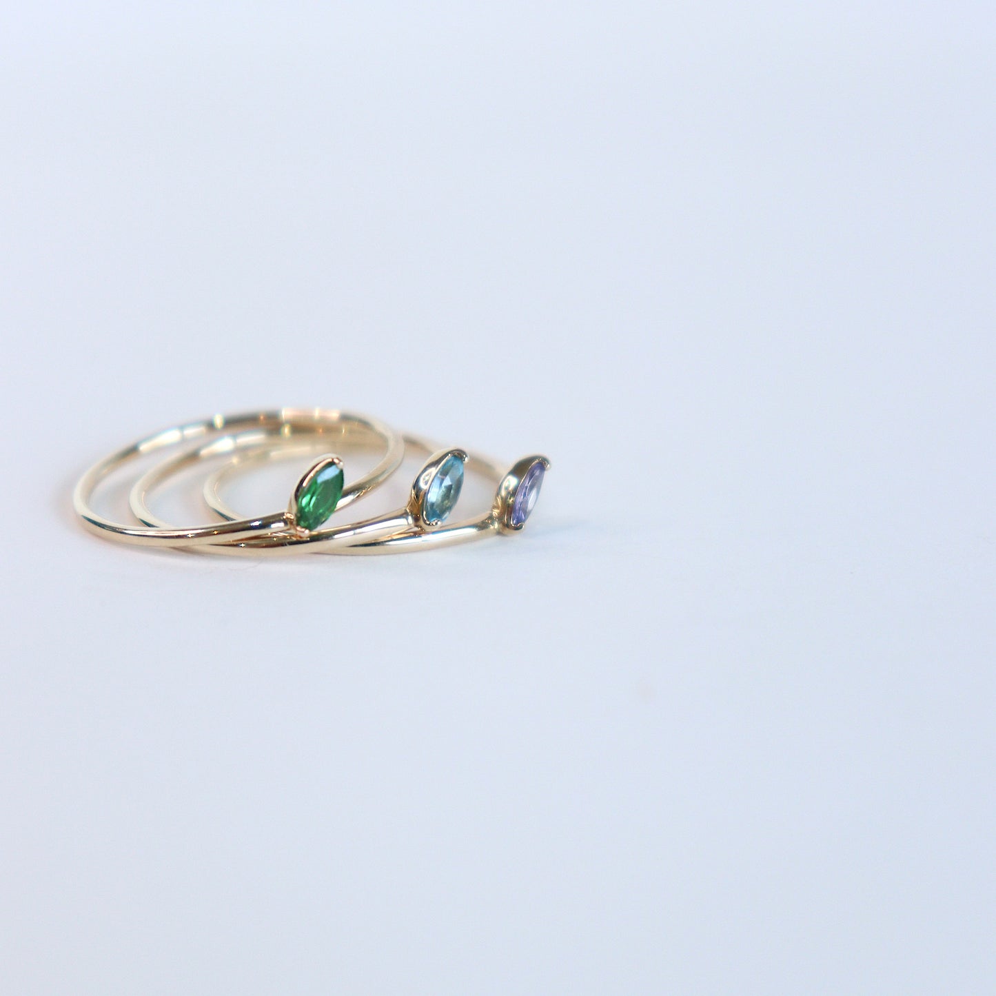 HA Ring ヒトツブナナメ n/Green Garnet
