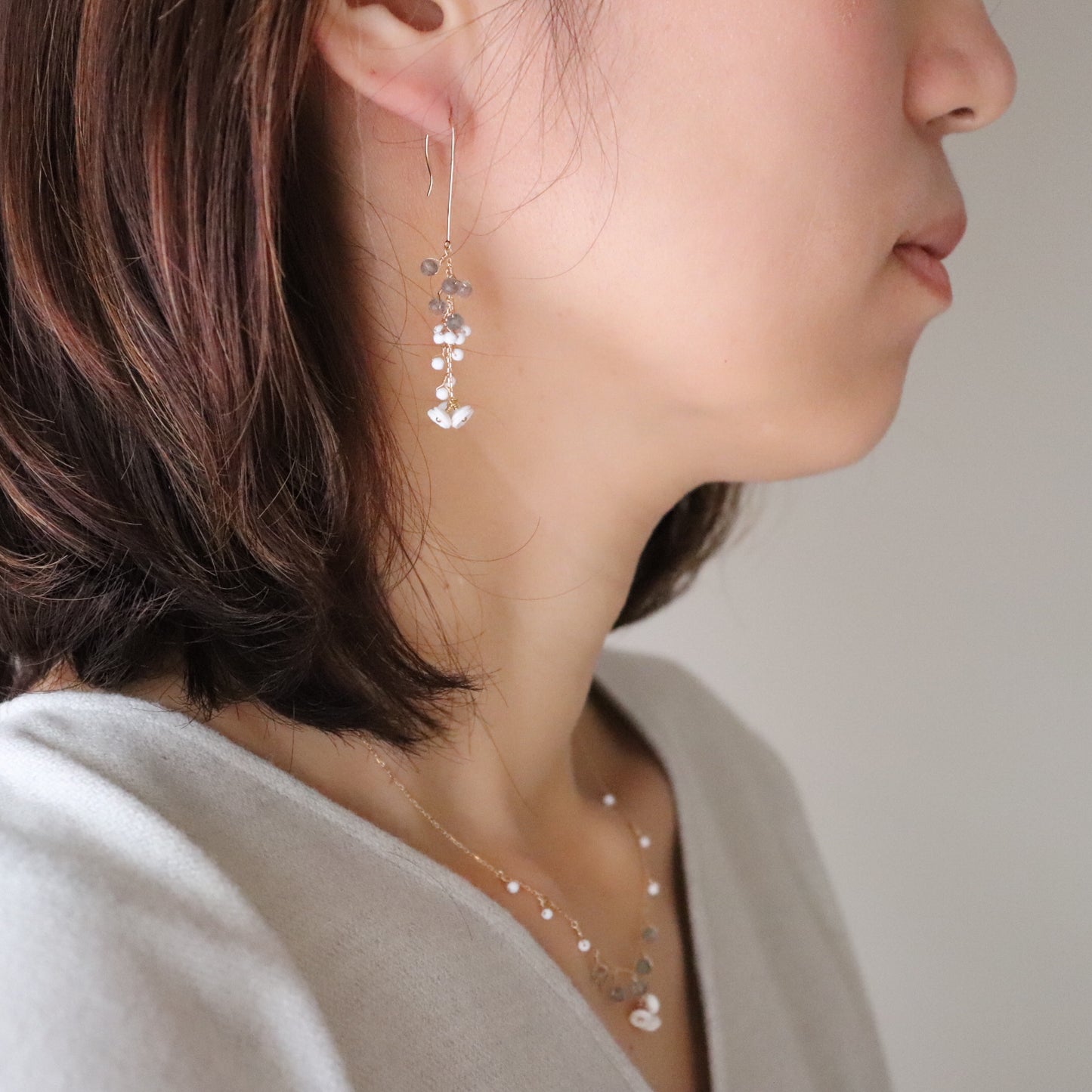 Rani Pierced earrings short/3Colors