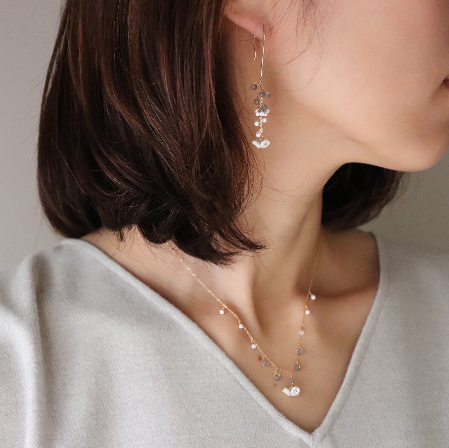 Rani Pierced earrings short/3Colors