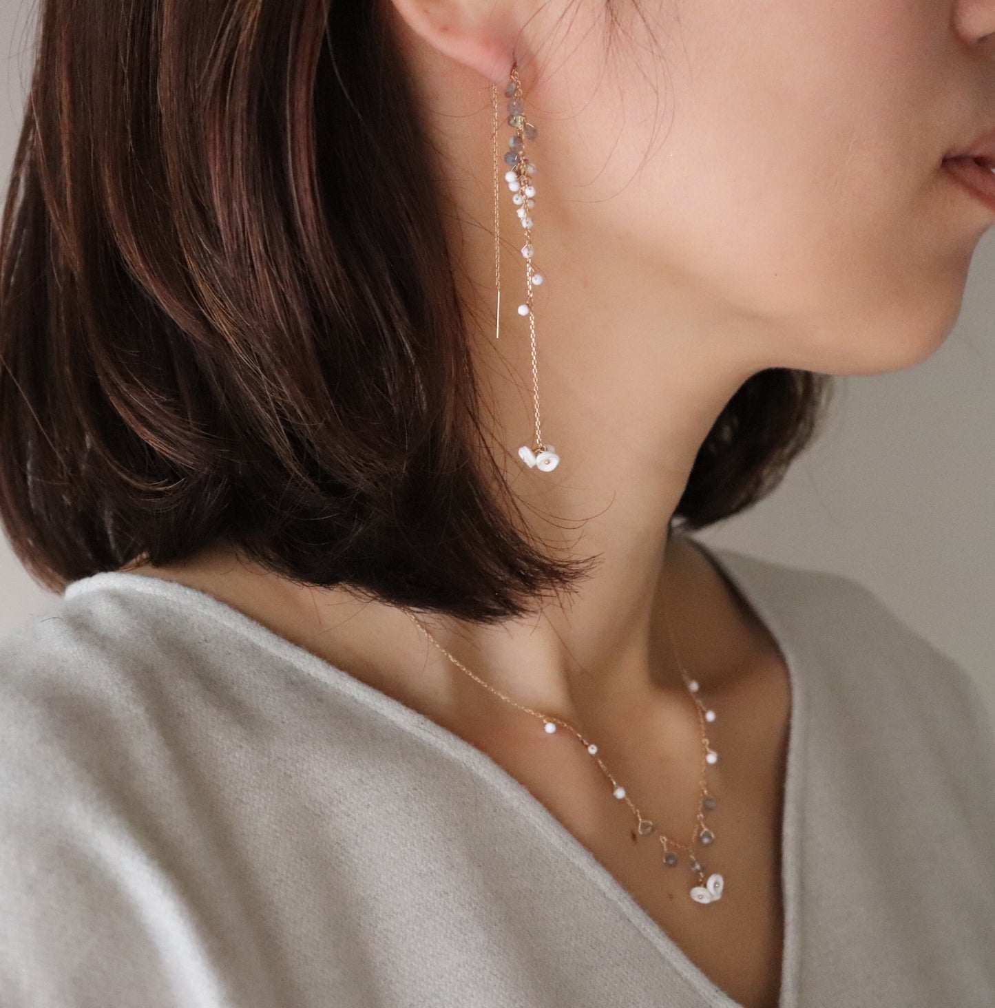 Rani Pierced Earrings long/3Colors