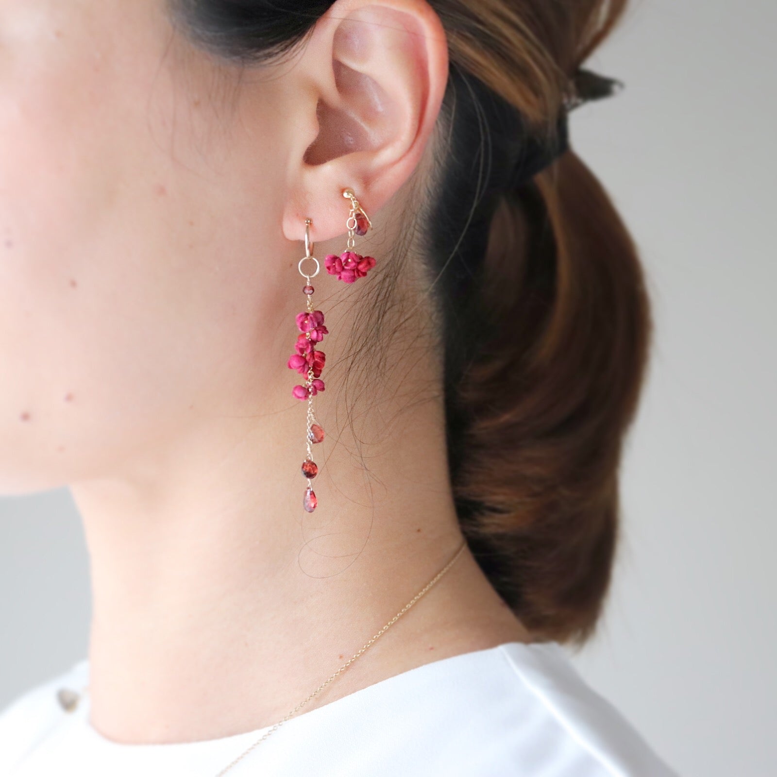 AKANE Drop earrings/earrings short – tomoko taguchi / Selieu
