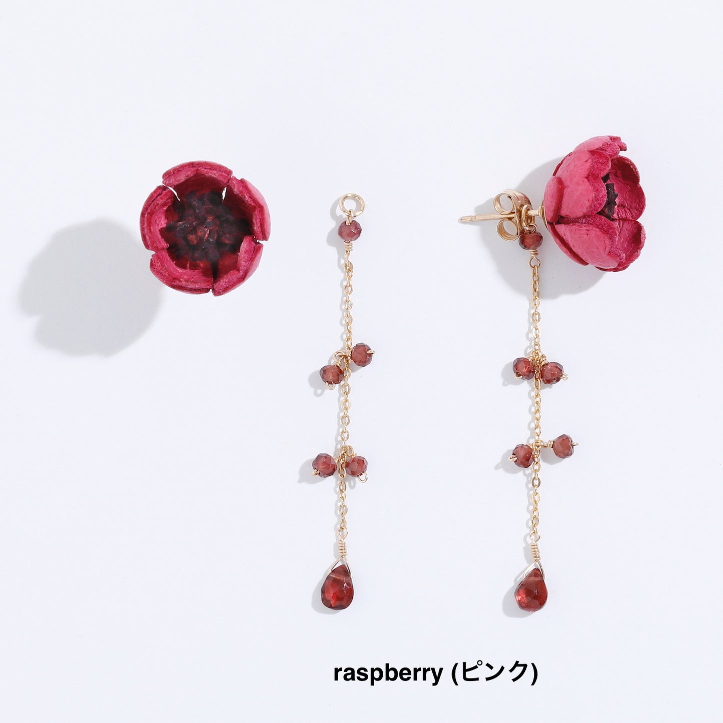 AKANE ピアス/イヤリング ガーネット/2Colors